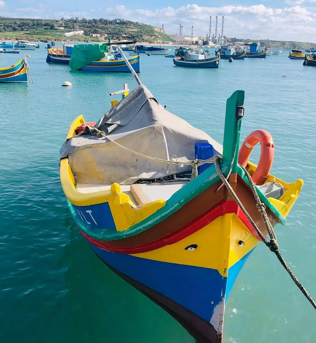 Marsaxlokk luzzu boat Marsaxlokk luzzu boat
