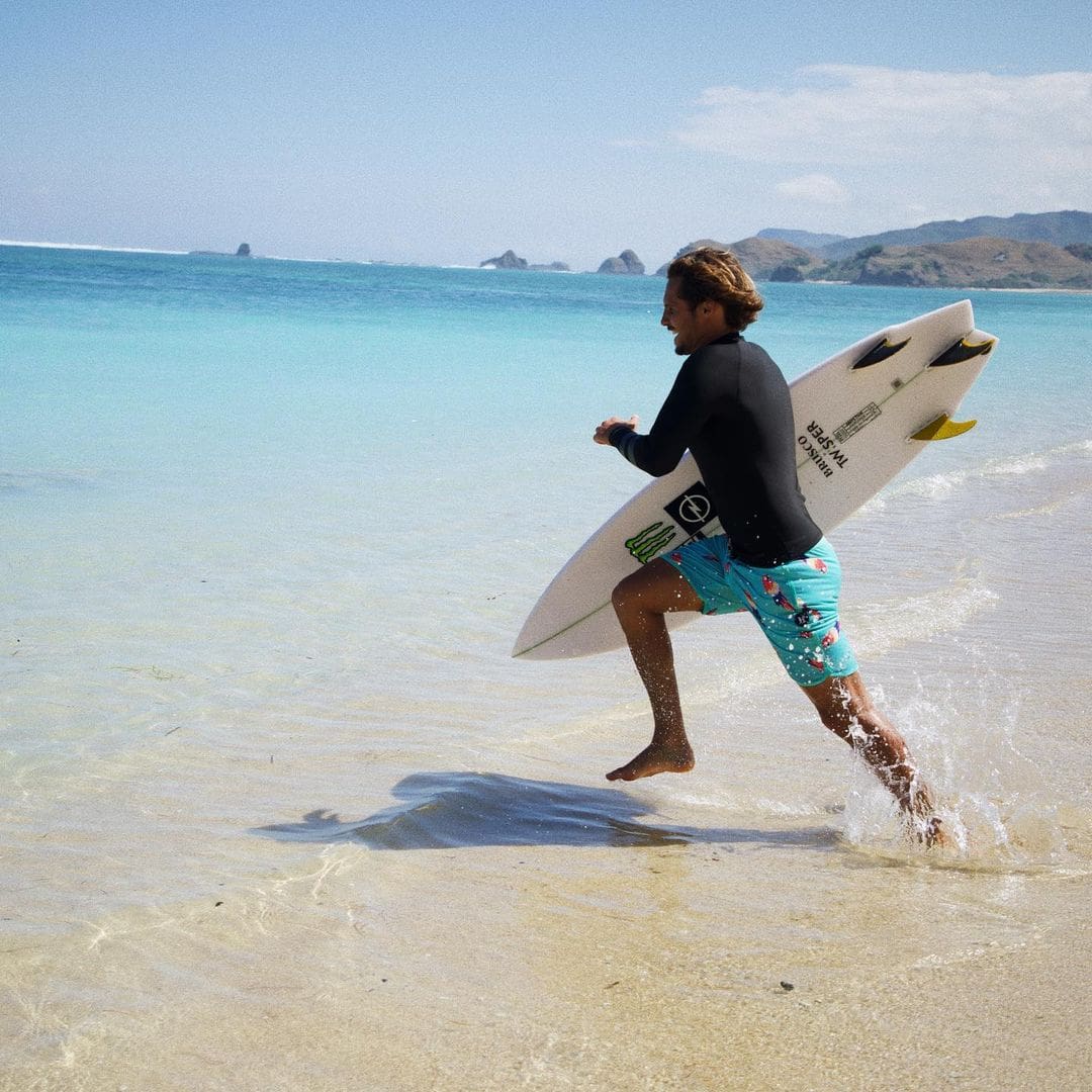 Surfing on Seger Beach