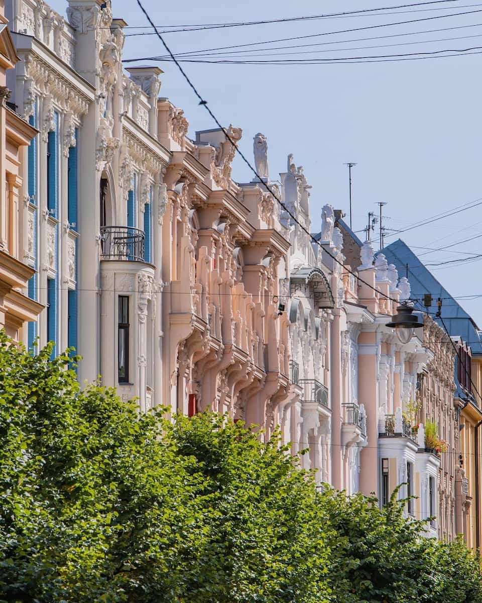 Art Nouveau Buildings City Center