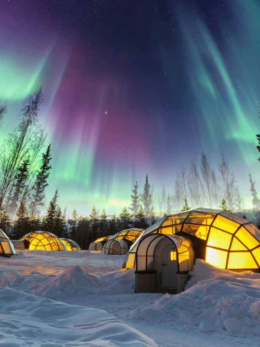 Glass Igloos, Lapland, Finland Glass Igloos, Lapland, Finland