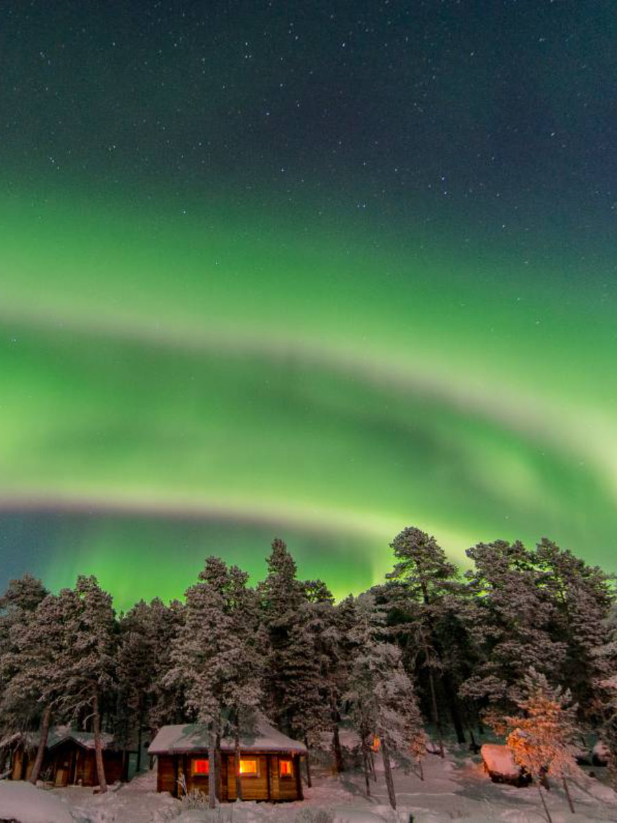 Inari Northern lights, Lapland, Finland Inari Northern lights, Lapland, Finland