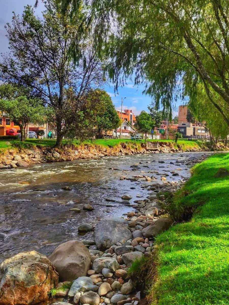 The Yanuncay River, Cuenca, Ecuador The Yanuncay River, Cuenca, Ecuador